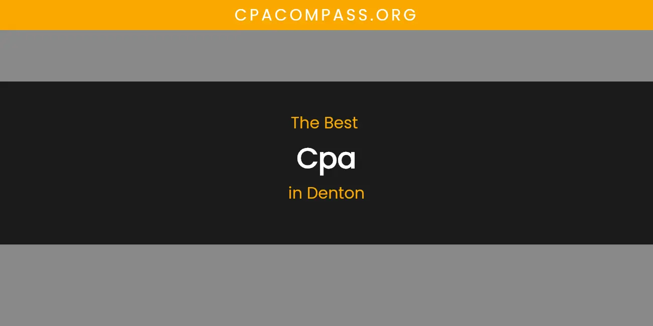 The Absolute Best CPA in Denton featured