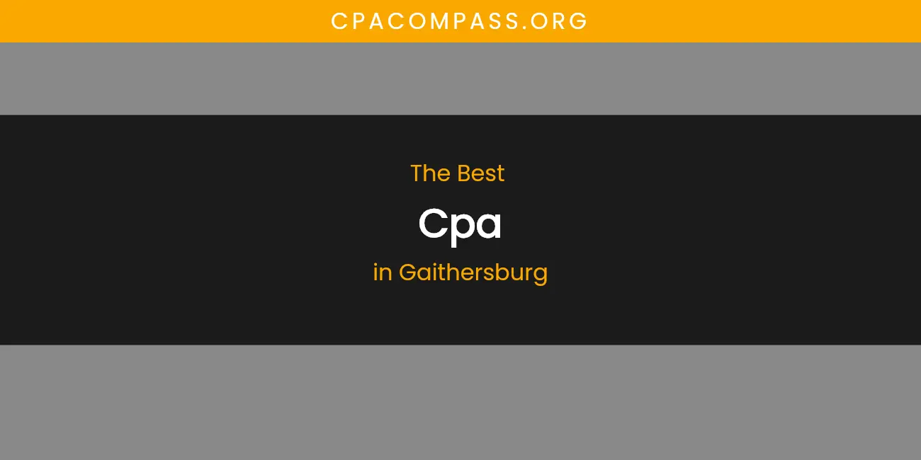 The Absolute Best CPA in Gaithersburg featured