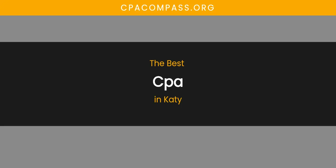 Katy's Best CPA featured