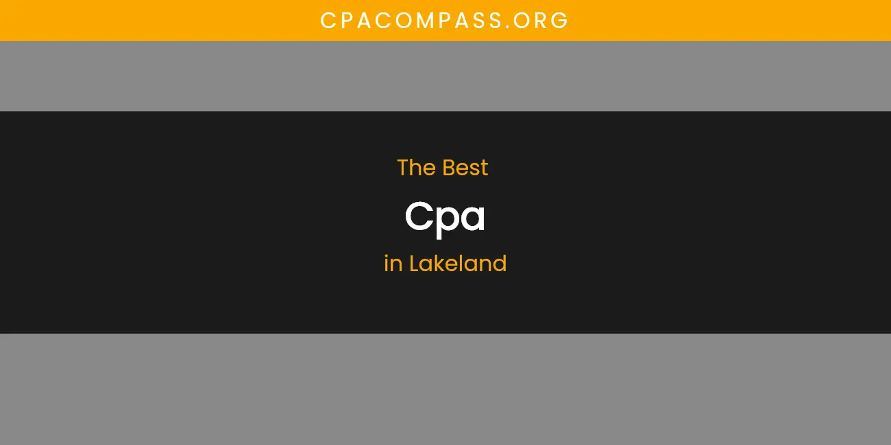 Lakeland's Best CPA featured