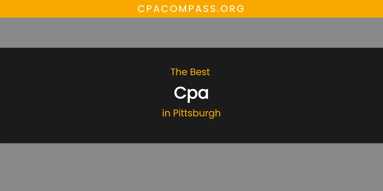 Pittsburgh's Best CPA featured