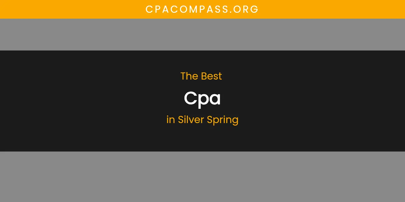 Silver Spring's Best CPA featured